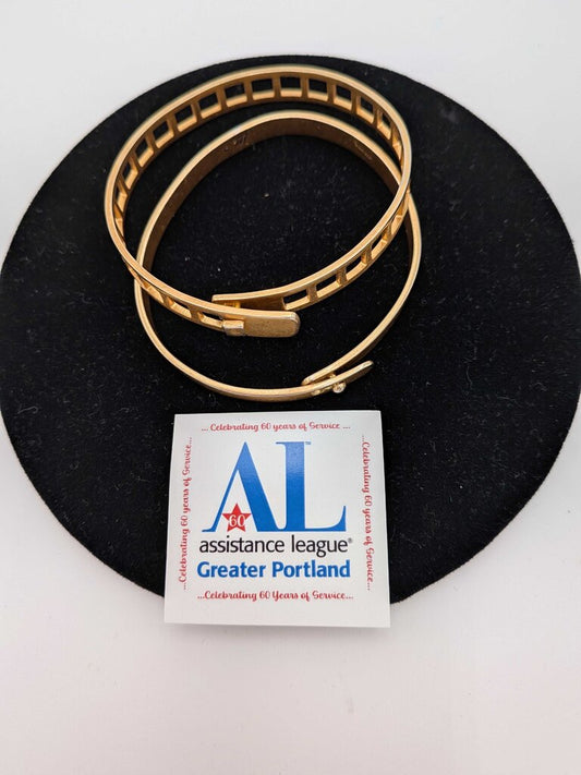 Classic bangle set in goldtone metal from Madewell.