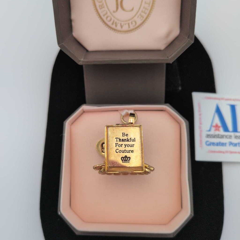 Vintage Juicy Couture Charm Made In USA Turkey In Gift Box