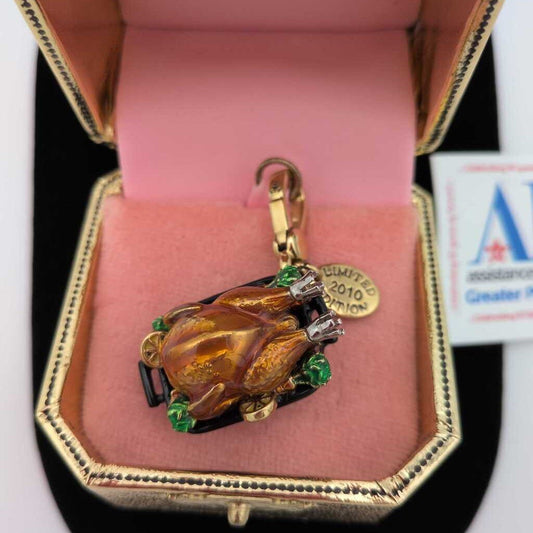 Vintage Limited Edition Juicy Couture Charm Made in the USA Thanksgiving Turkey in Gift Box