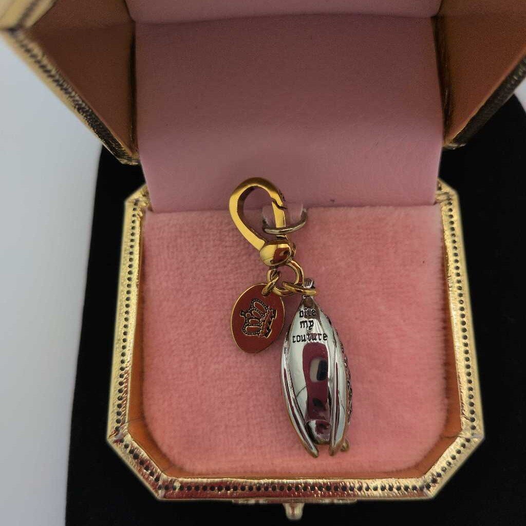 Vintage Juicy Couture Charm Made In USA Bedazzled Bat In Gift Box