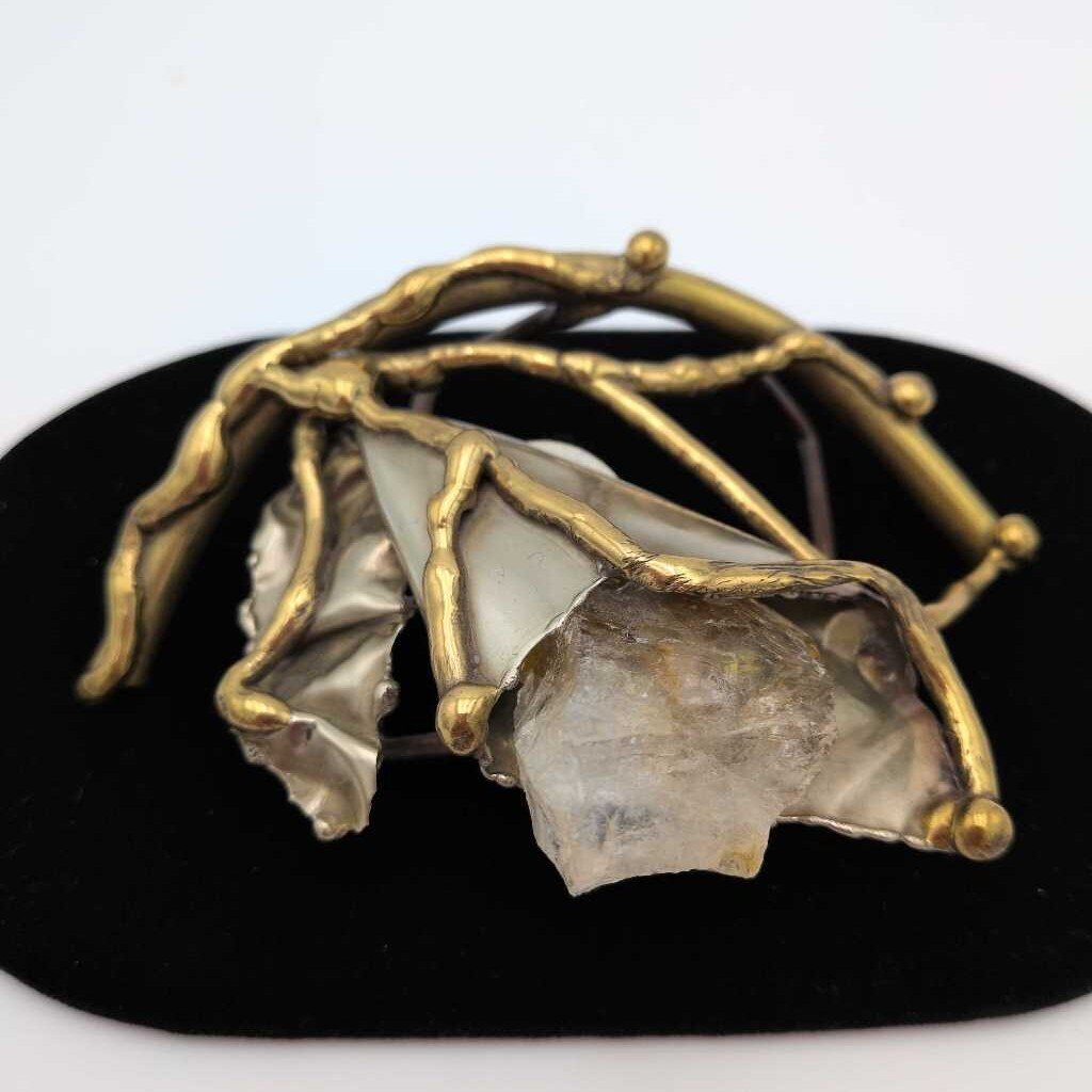 Copa Collection Vintage Belt Buckle In Bronze and Quartz