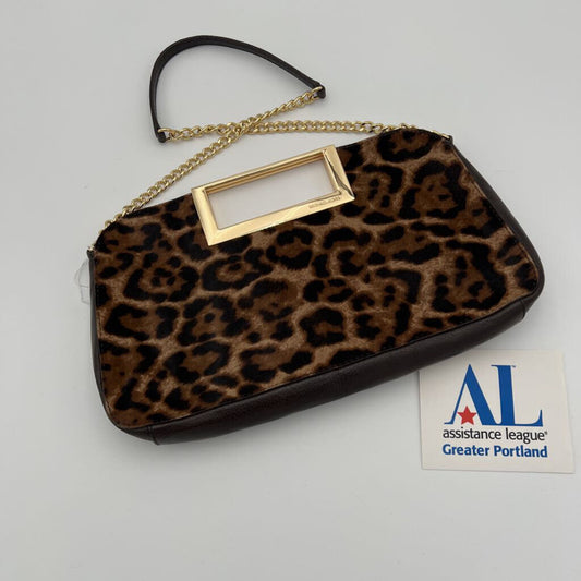 Michael Kors Berkley leopard print clutch