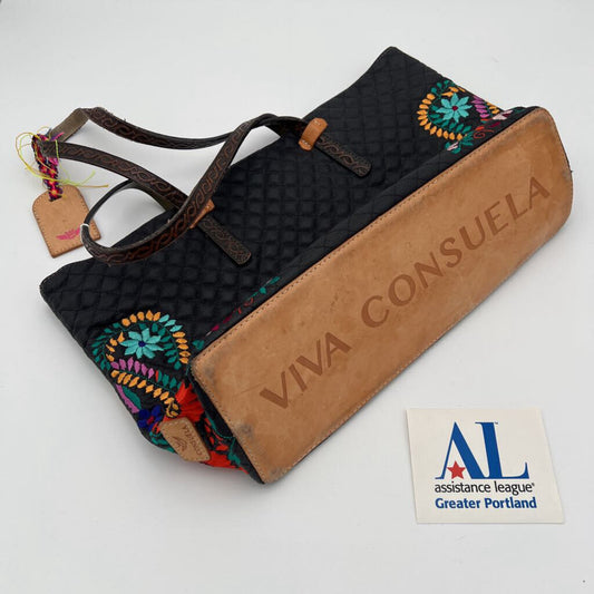 Viva Consuela embroidered market tote